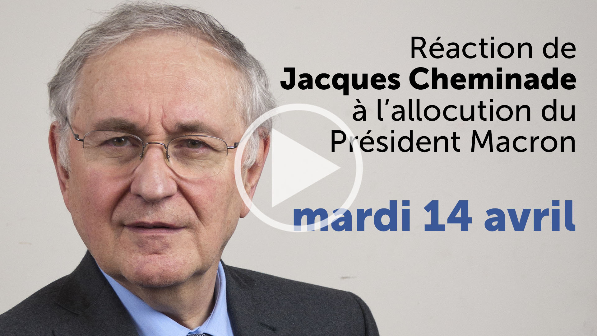 Jacques Cheminade réagit aux annonces du Président Macron