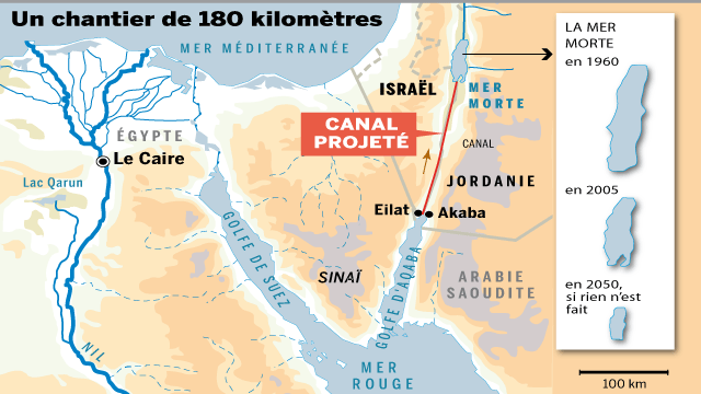 La Jordanie Lance La Première Phase Du Canal Mer Morte Mer