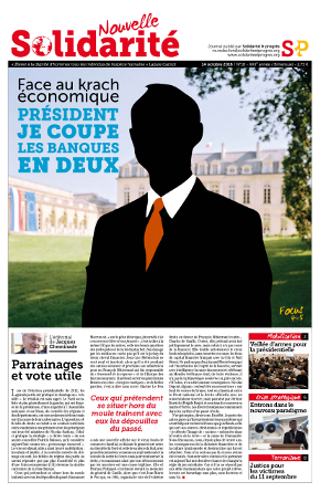 Nouvelle Solidarité N°18, 2016 - Pour s'abonner cliquez ici.
